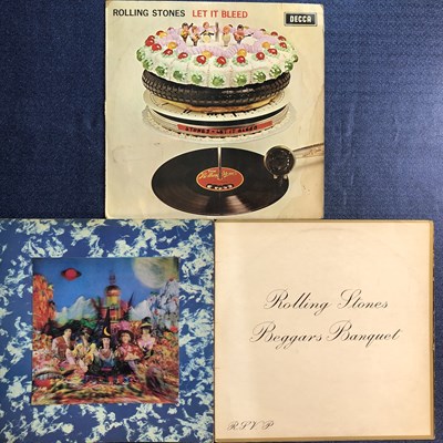 Lot 129 - The Rolling Stones - 3 LP Records: Stereo...