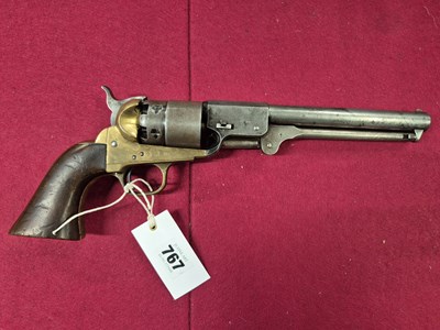 Lot 767 - Pistol- (FAC Required) Italian percussion...