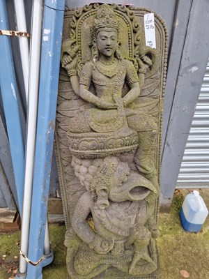 Lot 716 - An impressive Indonesian temple panel...