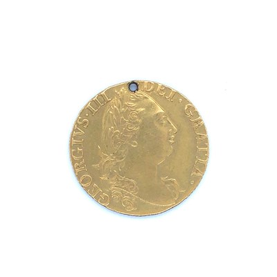 Lot 32 - A 1782 spade guinea 22ct gold coin with...