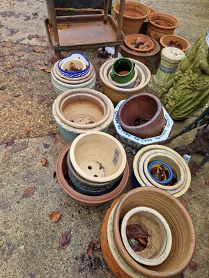 Lot 736 - A large collection of garden planters...