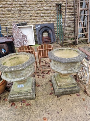 Lot 737 - A pair of vintage, gothic-inspired, font-form,...