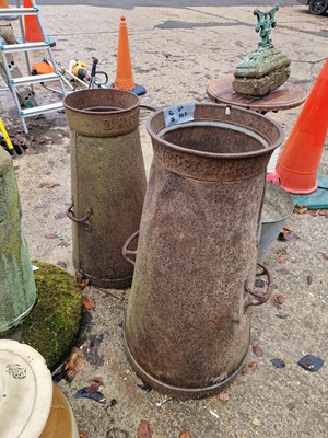 Lot 747 - Two iron milk churns