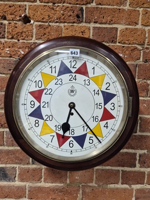 Lot 643 - A Rare RAF operations room Sector clock with...