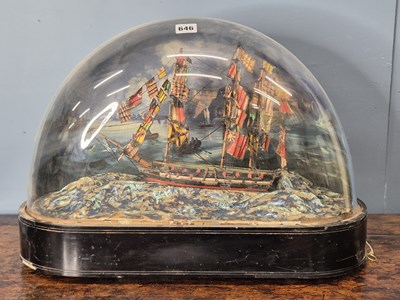 Lot 646 - A rare 19th-century Musical automata diorama,...