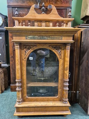 Lot 666 - A rare Coin operated Polyphon music disc...