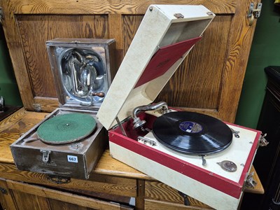 Lot 667 - Portable gramophone: a Decca Style 2 portable...