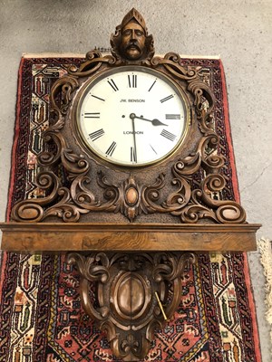 Lot 672 - A Monumental 19th-century wall clock with...