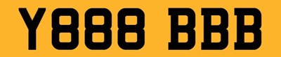 Lot 674 - Y888BBB- registration number- on retention...