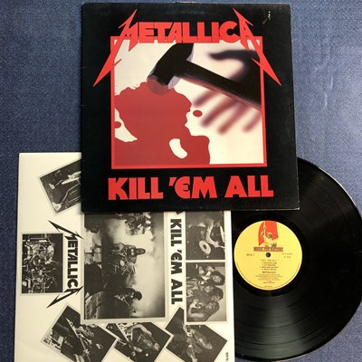 Lot 134 - Metallica - Kill 'Em All LP Record ; 1st...