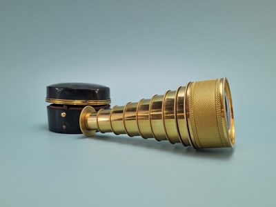 Lot 823 - A fine late George III gilt brass seven-draw...