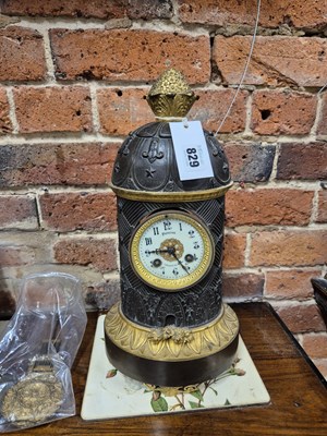 Lot 829 - A 19th-century Bronze & Gilt bronze-cased...
