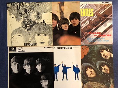 Lot 140 - The Beatles - 6 LP Records: Stereo Pressings -...