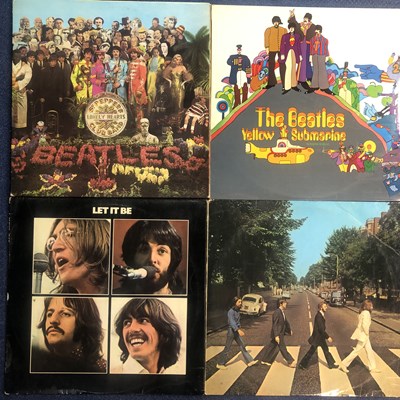 Lot 142 - The Beatles - 4 LP Records: Sgt Pepper 1st...