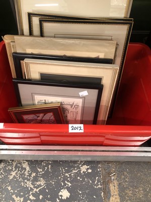 Lot 2012 - A collection of prints and pictures