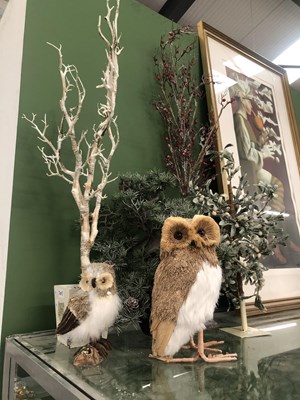 Lot 2015 - Four ornamental table top trees together with...