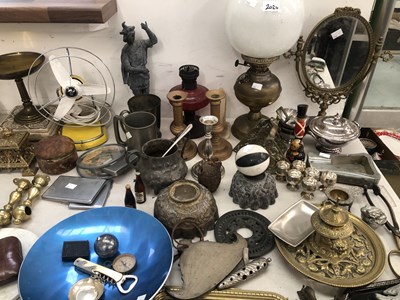 Lot 2024 - Metal wares to include a dressing table mirror,...