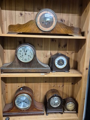 Lot 2044 - Six various mantel clocks