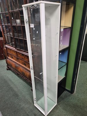 Lot 2064 - A white painted and glazed shop display...