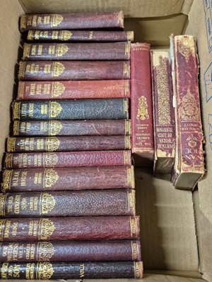 Lot 2072 - An early 20th century red leather bound set of...