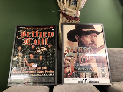 Lot 2074 - Two framed Jethro Tull posters