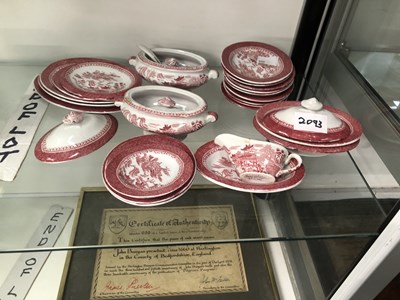 Lot 2093 - A Copeland children's dinner service print...
