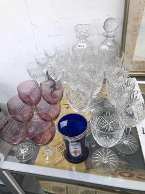 Lot 2103 - Attributed to Edinburgh Crystal red and white...