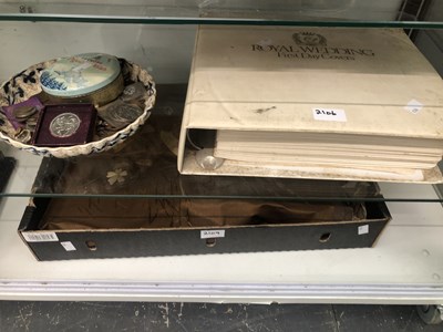Lot 2106 - An album of first day covers and a bowl...