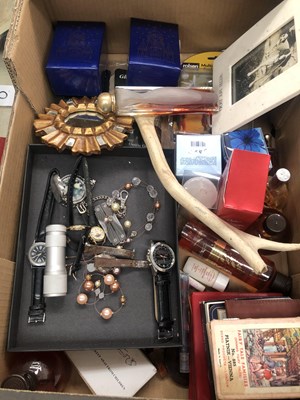 Lot 2132 - DVDs, CDs, books, dress jewellery, a boxed...