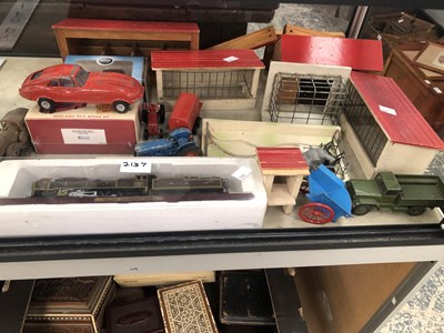 Lot 2137 - Toy zoo buildings, Corgi and other die-cast...
