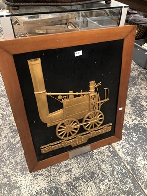 Lot 2141 - A framed relief plaque of Hackworth's San...