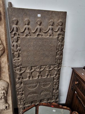 Lot 1022 - A Timorian ( Indonesia) hand carved hut door...