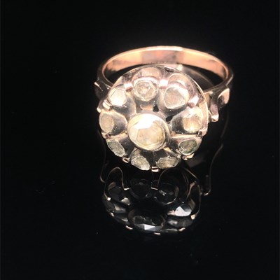 Lot 88 - A Victorian-style rose-cut diamond...