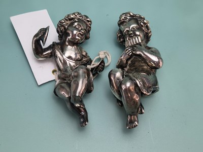 Lot 210 - A pair of 19th-century silver-plated figures...