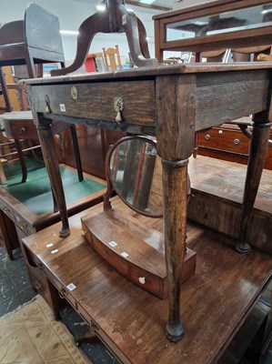 Lot 1029 - A Georgian country oak side table and a...