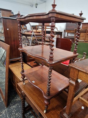 Lot 1069 - A Victorian three tier wotnot