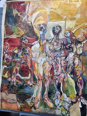 Lot 625 - Rick Pottruff (b.1945-) abstract composition....
