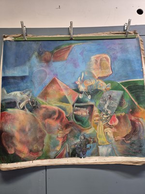 Lot 626 - Rick Pottruff (b.1945-) abstract composition....