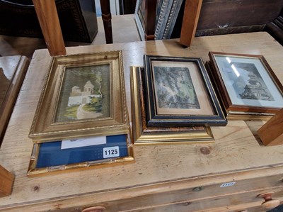 Lot 1125 - A selection of small decorative prints and a...