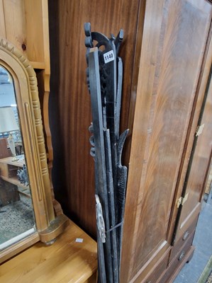 Lot 1140 - A Group of Indonesian wooden rails for hanging...