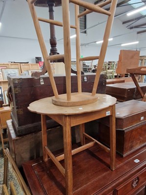 Lot 1154 - An Edwardian occasional table, a small shaped...