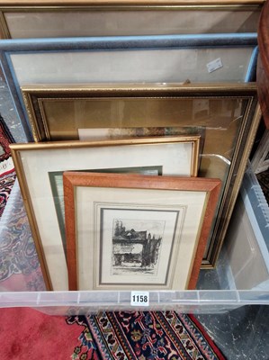 Lot 1158 - A group of antique and later watercolours,...