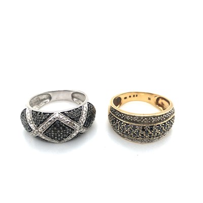Lot 57 - A 9ct hallmarked gold diamond set ring, a...