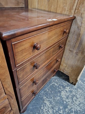 Lot 1170 - An antique and later small chest of drawers.