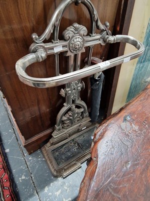 Lot 1190 - A cast iron hall way stick stand.
