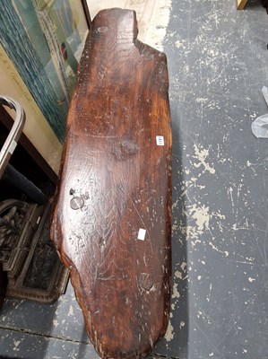 Lot 1191 - A rustic pine and elm bench.