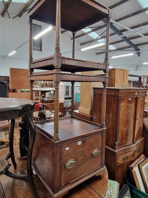 Lot 1198 - A 19th century mahogany wot-not.