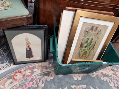 Lot 1200 - A pair of interest polish prints, various...