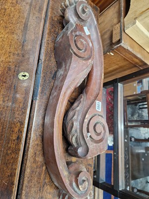 Lot 1202 - A pair of Victorian carved mahogany furniture...