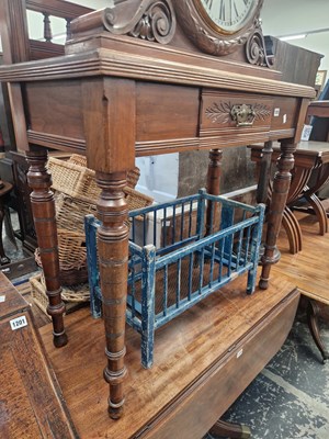 Lot 1203 - A late Victorian hall table with gallery back...